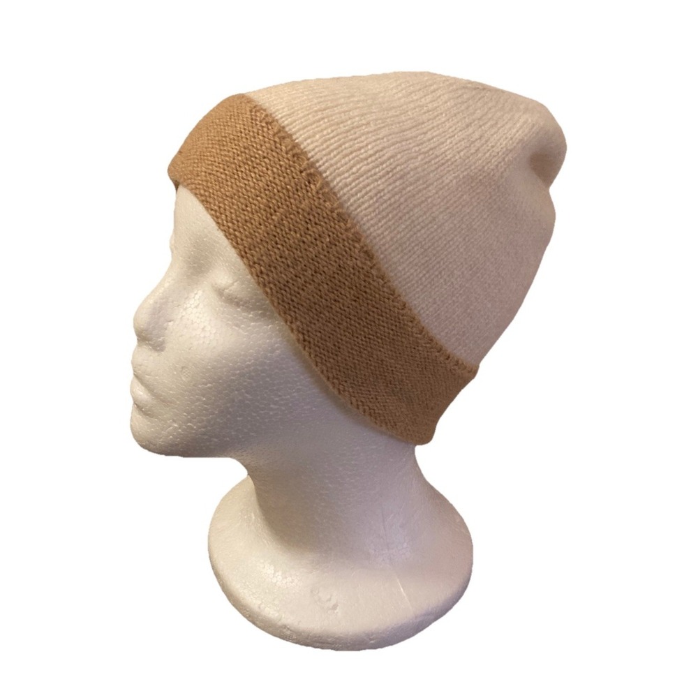 Talbots Women's Wool Alpaca Hat OS Camel Cream Winter Beanie Classic